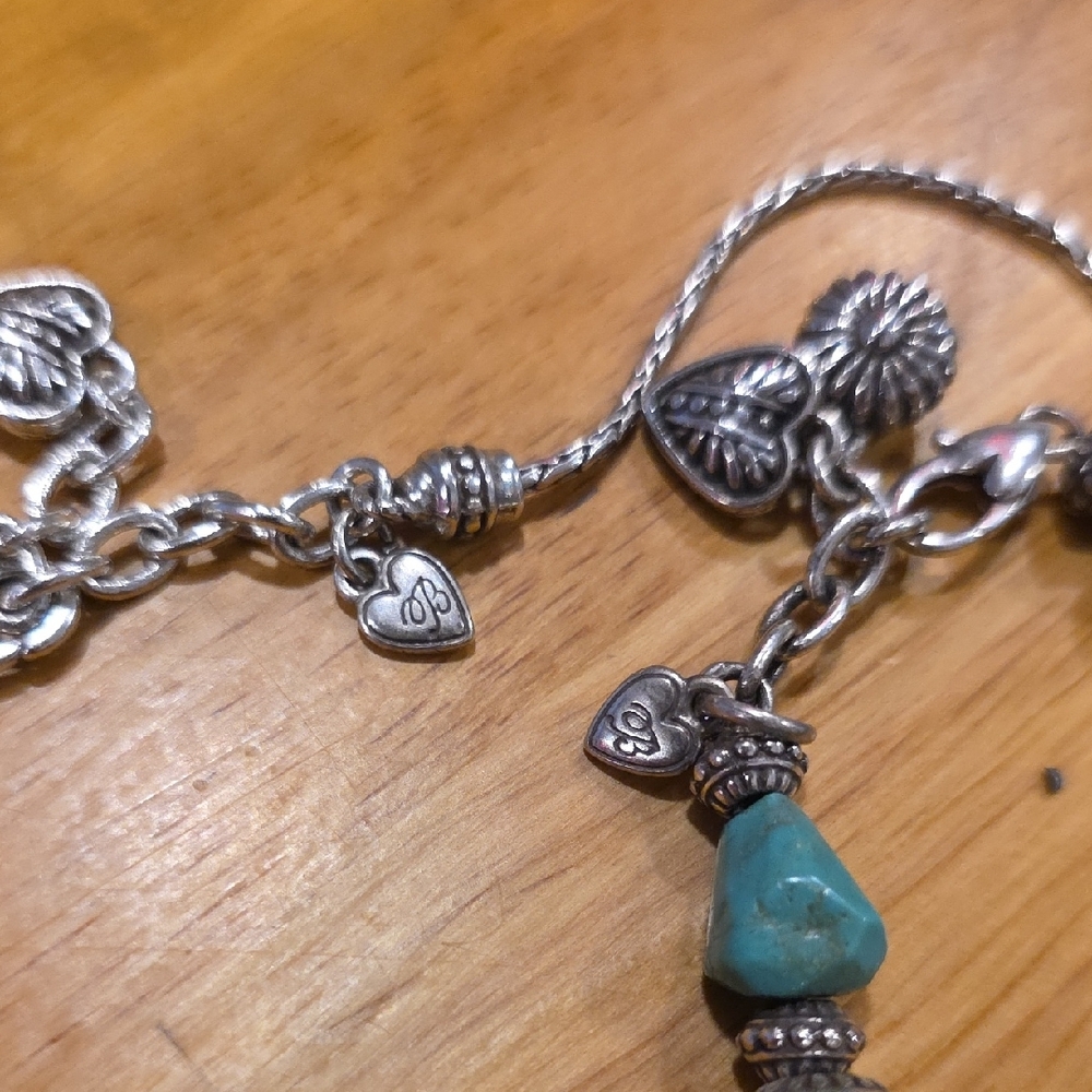 Brighton Silver and Turquoise Necklace Set - Picture 2 of 2